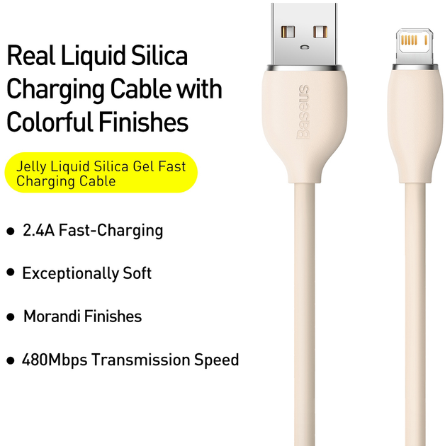 Baseus Jelly Liquid Silica Gel Fast Charging Data Cable Usb To