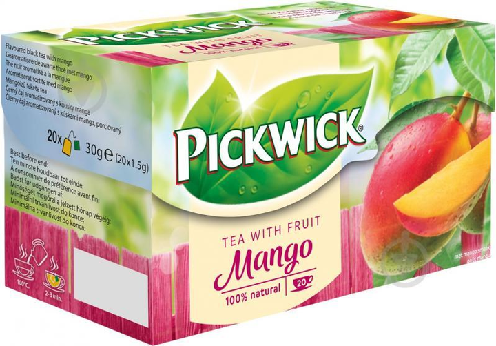 Чай чорний Pickwick Mango у пакетиках 20 шт 30 г Манго від продавця