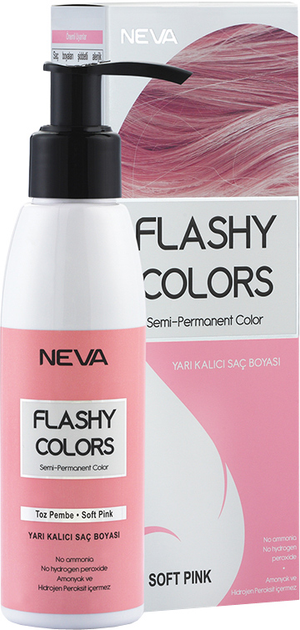 Тонирующая маска для волос Neva Flashy Colours Soft Pink Нежно розовый