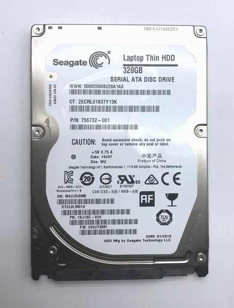 Жесткий диск Seagate Laptop Thin HDD 320GB 7200rpm 32MB ST320LM010 2 5