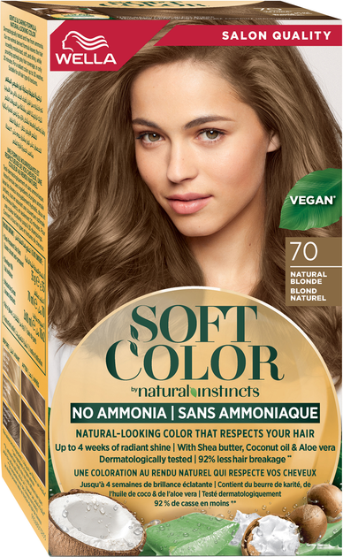 Краска для волос безаммиачная Wella Soft Color 70 Натуральный блонд 35