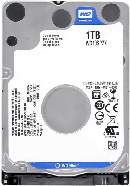 Western Digital Blue Tb Rpm Mb Wd Spzx Sata