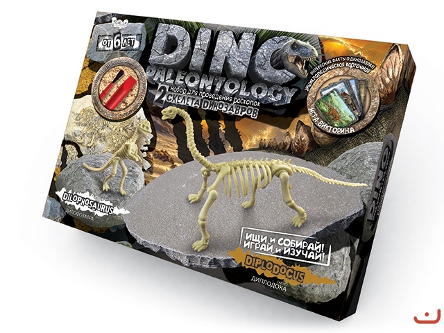 Набор для проведения раскопок "DINO PALEONTOLOGY", "Диплодок", DP-01-05 DP-01-01,02,0 (15-101188)
Набор для проведения раскопок "DINO PALEONTOLOGY", "Диплодок", DP-01-05 DP-01-01,02,0 (15-101188)