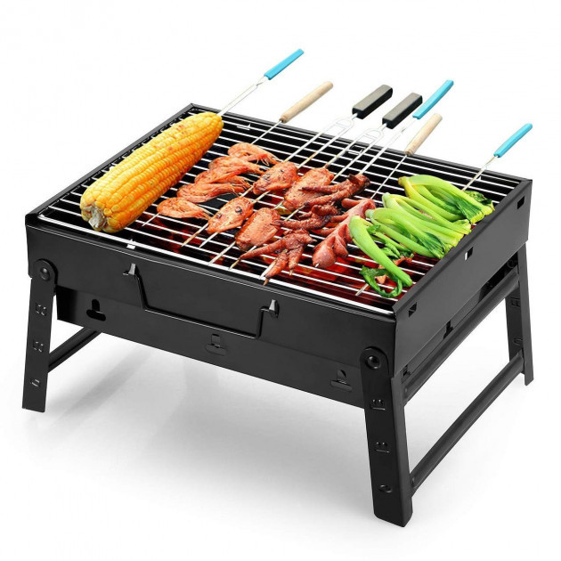 Мангал раскладной Барбекю решетка BBQ Grill Portable Portable черный (0609ОК)
Мангал раскладной Барбекю решетка BBQ Grill Portable Portable черный (0609ОК)