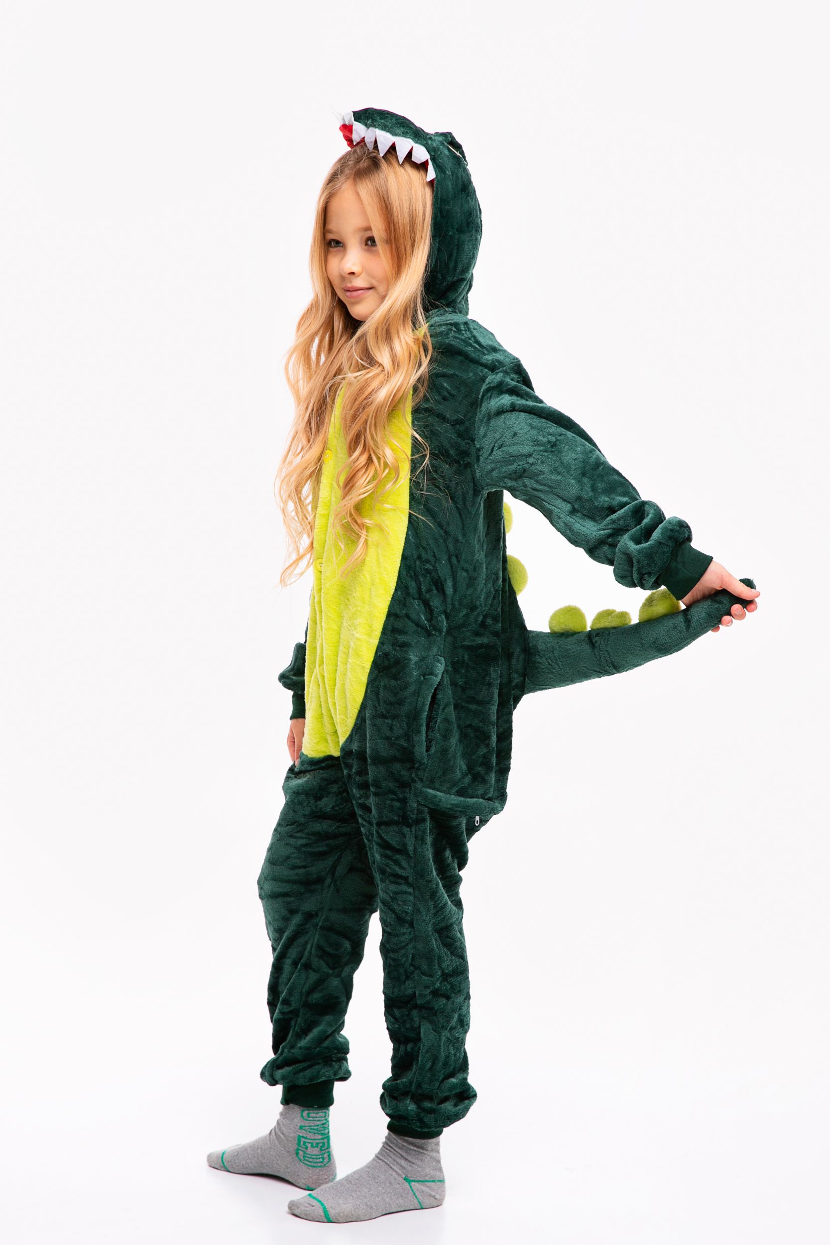 Пижама кигуруми Зеленый Дино для детей Funny Mood 130 СМ Зеленая
Пижама кигуруми Зеленый Дино для детей Funny Mood 130 СМ Зеленая