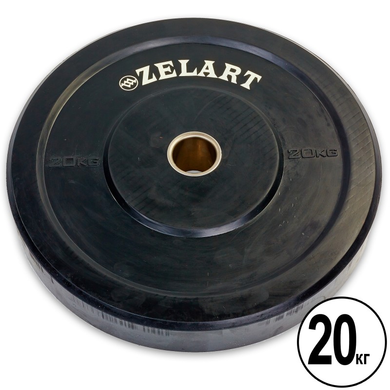 Бамперные диски для кроссфита Zelart Z-Top Bumper Plates резиновые 20кг (d-51мм), код: TA-5125-20-S52
Бамперные диски для кроссфита Zelart Z-Top Bumper Plates резиновые 20кг (d-51мм), код: TA-5125-20-S52