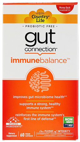 Натуральная добавка Country Life Формула иммунитета Immune Balance Gut Connection 60 капсул (015794030140)
Натуральная добавка Country Life Формула иммунитета Immune Balance Gut Connection 60 капсул (015794030140)