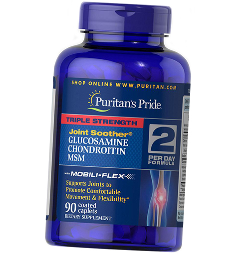 Глюкозамин Хондроитин МСМ, Triple Strength Glucosamine Chondroitin and MSM, Puritan's Pride 90каплет (03367009)
Глюкозамин Хондроитин МСМ, Triple Strength Glucosamine Chondroitin and MSM, Puritan's Pride 90каплет (03367009)