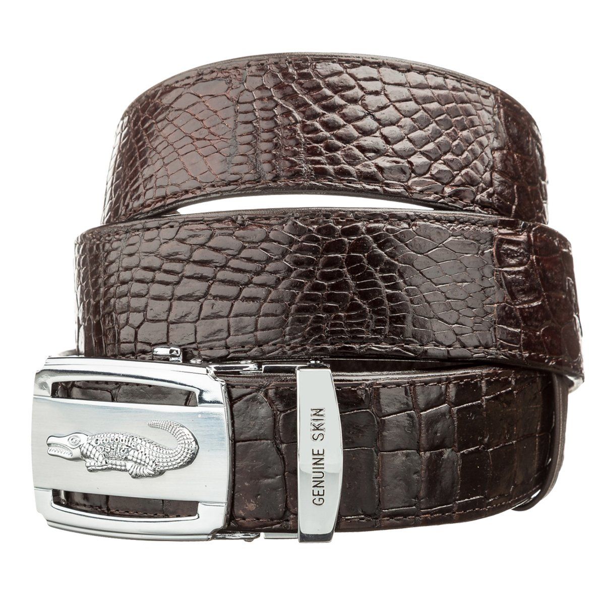 Ремень автомат CROCODILE LEATHER 18607 из натуральной кожи крокодила Коричневый
Ремень автомат CROCODILE LEATHER 18607 из натуральной кожи крокодила Коричневый