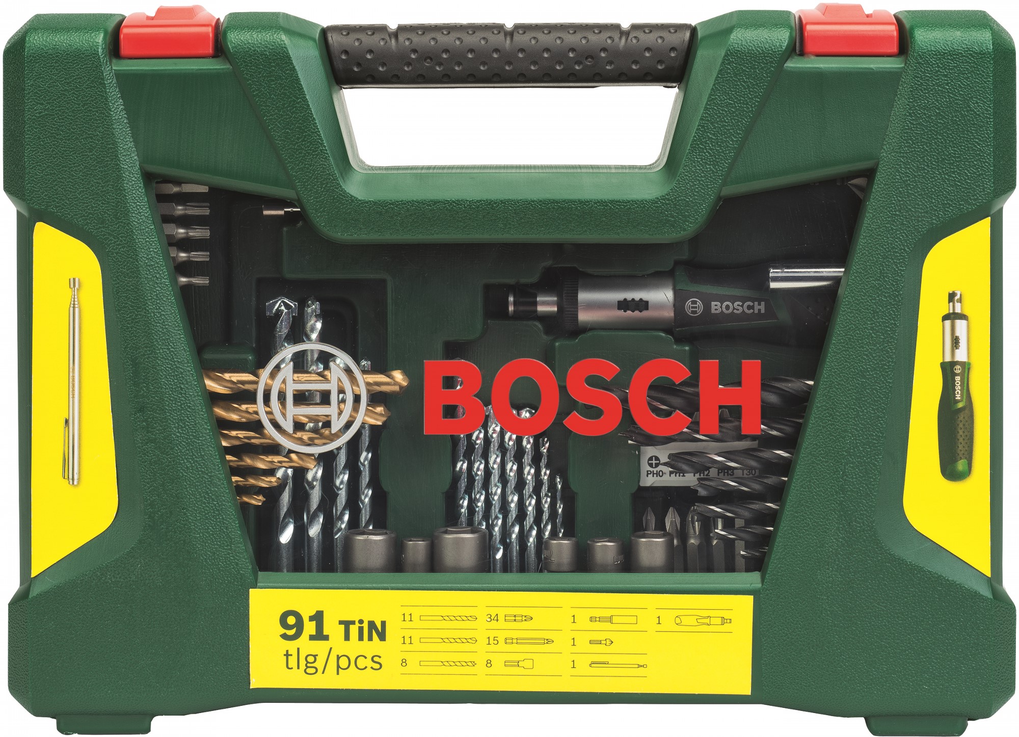 Набір свердел TiN і біт Bosch V-Line 91 предмет з викруткою-трещеткой та магнітної ручкою
Набір свердел TiN і біт Bosch V-Line 91 предмет з викруткою-трещеткой та магнітної ручкою