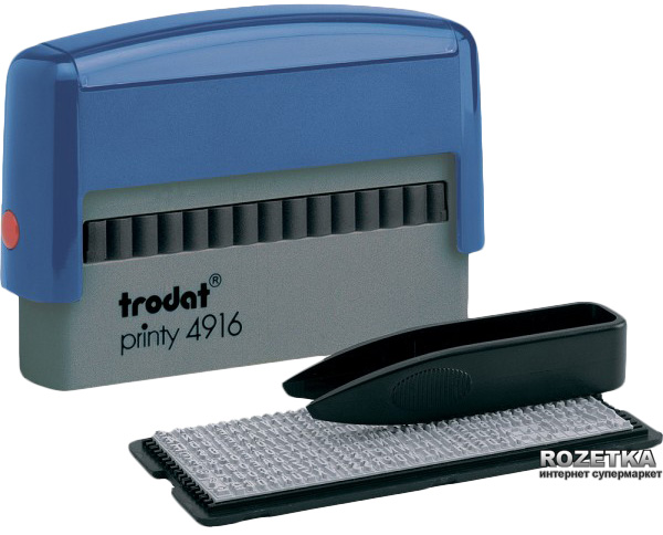 Штамп самонаборный Trodat T Printy 4916 70х10 мм 2 строки Укр+Рус Синий корпус (4916 Т/2/ укр)
Штамп самонаборный Trodat T Printy 4916 70х10 мм 2 строки Укр+Рус Синий корпус (4916 Т/2/ укр)