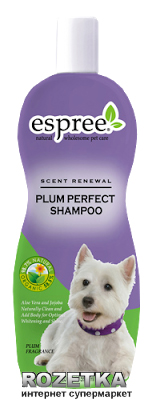 Шампунь Espree Plum Perfect Shampoo для глубокой чистки любого типа шерсти со сливой 3.79 л
Шампунь Espree Plum Perfect Shampoo для глубокой чистки любого типа шерсти со сливой 3.79 л