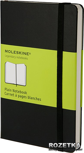 Записная книга Moleskine Classic 9 x 14 см 192 страницы нелинованная Чёрная (9788883701030)
Записная книга Moleskine Classic 9 x 14 см 192 страницы нелинованная Чёрная (9788883701030)