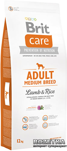 Сухой корм для взрослых собак средних пород Brit Care Adult Medium Breed Lamb & Rice 12 кг (8595602509928)
Сухой корм для взрослых собак средних пород Brit Care Adult Medium Breed Lamb & Rice 12 кг (8595602509928)