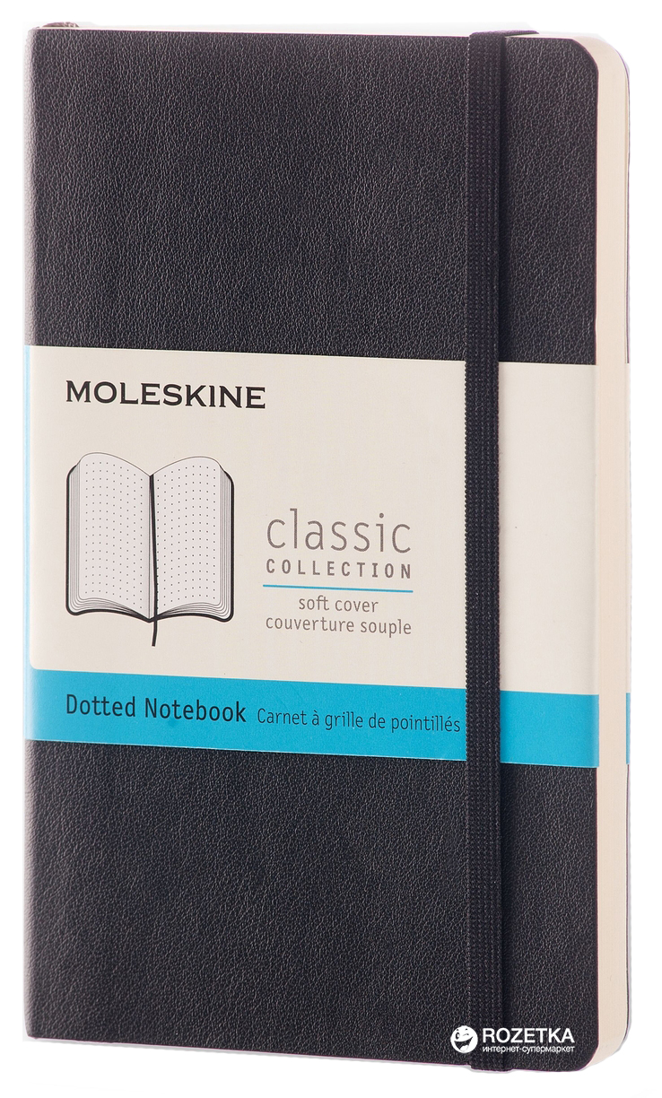 Записная книга Moleskine Classic 9 х 14 см 192 страницы в точку Черная (8051272892734)
Записная книга Moleskine Classic 9 х 14 см 192 страницы в точку Черная (8051272892734)
