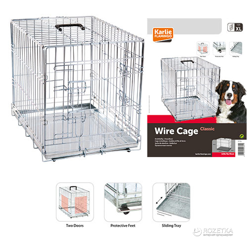 Клетка для собак Karlie Flamingo Wire Cage двухдверная X Large 109х70х76 см (541524 5006604)
Клетка для собак Karlie Flamingo Wire Cage двухдверная X Large 109х70х76 см (541524 5006604)
