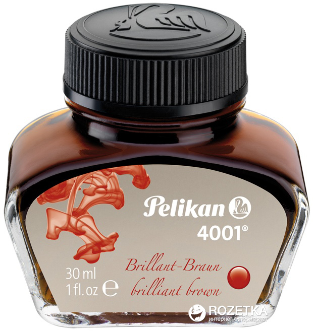 Чернила Pelikan 4001 Brilliant Brown в стеклянном флаконе 30 мл Коричневые (311902)
Чернила Pelikan 4001 Brilliant Brown в стеклянном флаконе 30 мл Коричневые (311902)