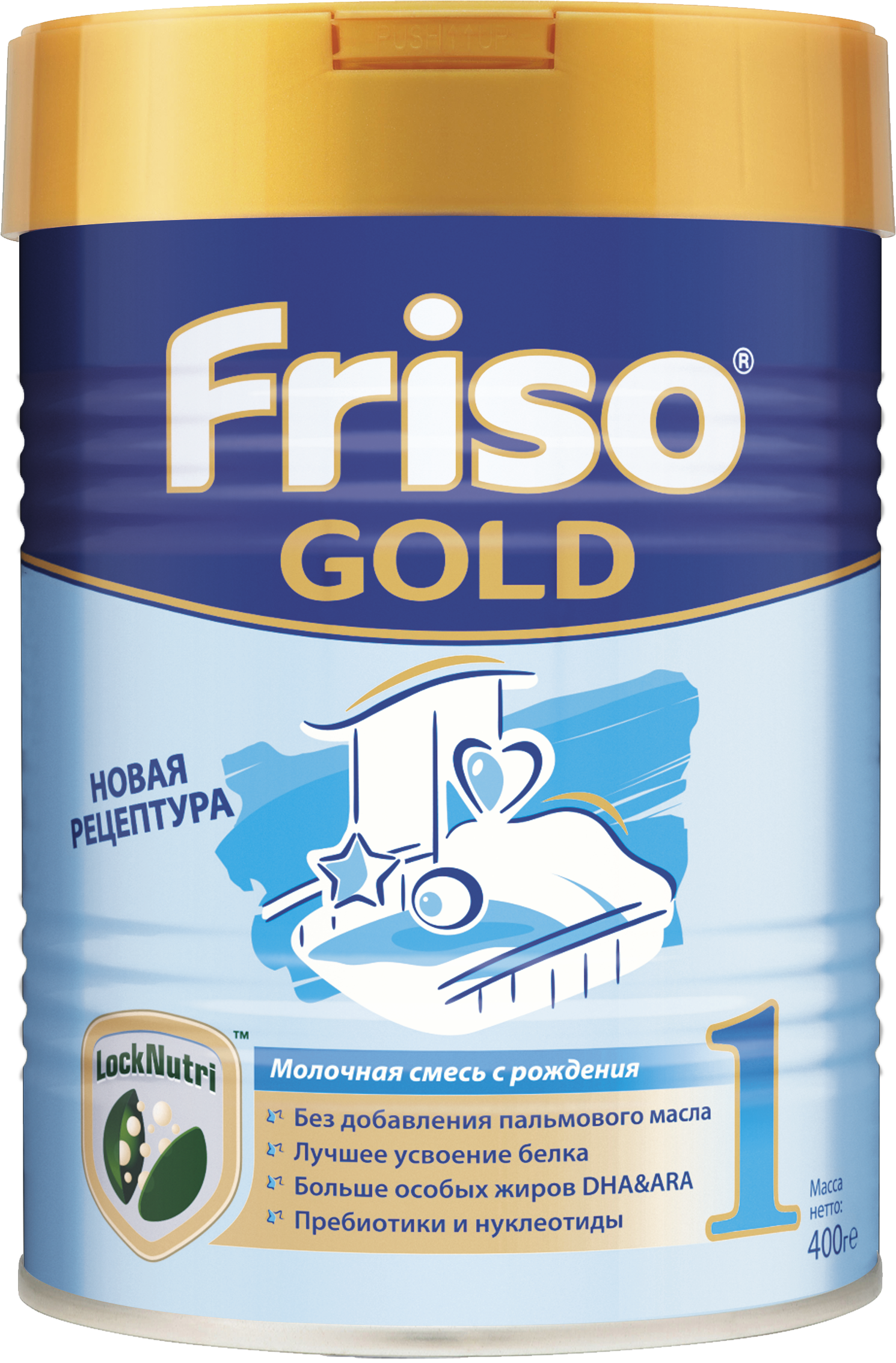 Смесь сухая молочная Friso Gold 1 LockNutri с рождения и до 6 месяцев 400 г (8716200722650)
Смесь сухая молочная Friso Gold 1 LockNutri с рождения и до 6 месяцев 400 г (8716200722650)