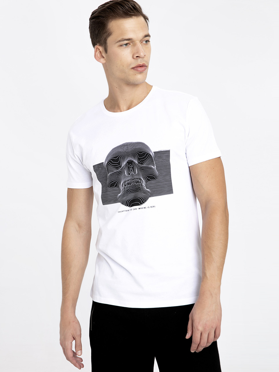 Мужская футболка LС Waikiki Everything you can imagine is real Белая (LCW T-shirt -1707-1, Мужская футболка LС Waikiki Everything you can imagine is real M Белая (LCW T-shirt -1707-1)
Мужская футболка LС Waikiki Everything you can imagine is real Белая (LCW T-shirt -1707-1, Мужская футболка LС Waikiki Everything you can imagine is real M Белая (LCW T-shirt -1707-1)