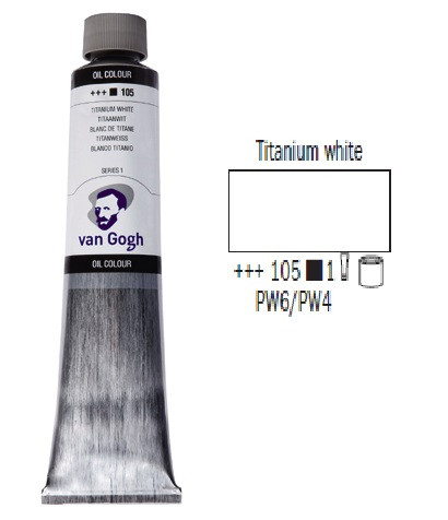 Краска масляная Royal Talens Van Gogh (105) 200мл белила титановые (8712079326272)
Краска масляная Royal Talens Van Gogh (105) 200мл белила титановые (8712079326272)