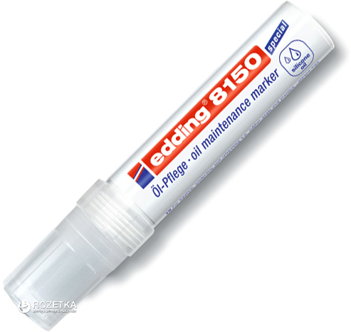 Специальный маркер Edding Silicone для ухода за резиновыми поверхностями 4-12 мм Прозрачный (e-8150)
Специальный маркер Edding Silicone для ухода за резиновыми поверхностями 4-12 мм Прозрачный (e-8150)