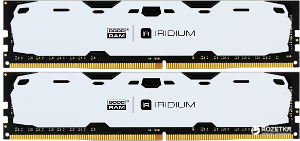 Оперативная память Goodram DDR4-2400 16384MB PC4-19200 (Kit of 2x8192) IRDM White (IR-W2400D464L15S/16GDC)
Оперативная память Goodram DDR4-2400 16384MB PC4-19200 (Kit of 2x8192) IRDM White (IR-W2400D464L15S/16GDC)