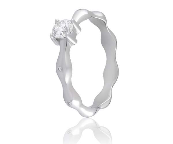 Кольцо из белого золота с бриллиантом, КД7590/1А, 17 размер
Кольцо из белого золота с бриллиантом, КД7590/1А, 17 размер