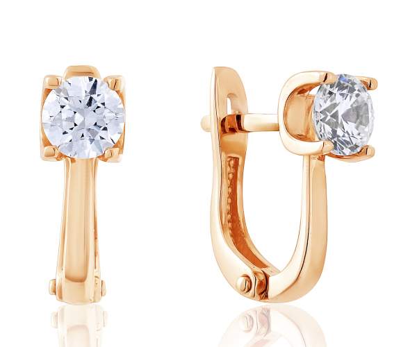 Серьги золотые с английской застежкой с камнями SWAROVSKI Zirconia "Модерн", С4189SW
Серьги золотые с английской застежкой с камнями SWAROVSKI Zirconia "Модерн", С4189SW