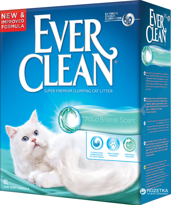 Наполнитель для кошачьего туалета Ever Clean Aqua Breeze Scented c ароматом морской свежести Минеральный впитывающий 6 л
Наполнитель для кошачьего туалета Ever Clean Aqua Breeze Scented c ароматом морской свежести Минеральный впитывающий 6 л
