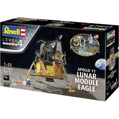 Сборная модель Revell Лунный модуль Орел миссии Аполлон 11 уровень 4, 1:48 (RVL-03701)
Сборная модель Revell Лунный модуль Орел миссии Аполлон 11 уровень 4, 1:48 (RVL-03701)