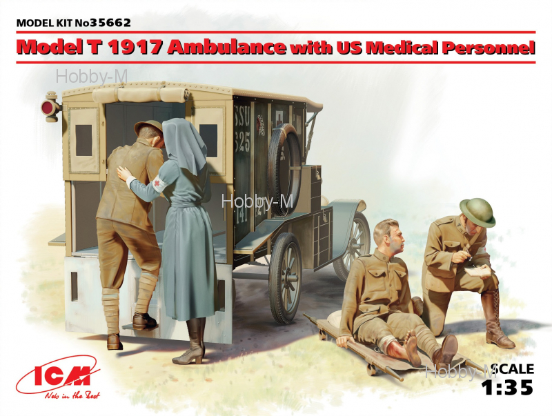 Санитарный автомобиль: Модель Т 1917г. с медицинским персоналом США 1:35 ICM (ICM35662)
Санитарный автомобиль: Модель Т 1917г. с медицинским персоналом США 1:35 ICM (ICM35662)