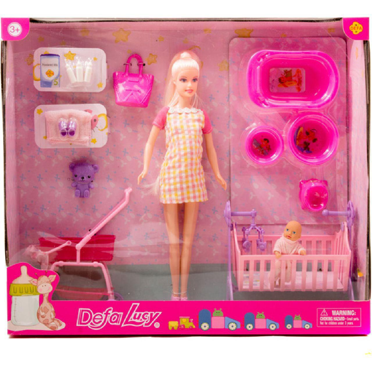 Игровой набор с беременной куклой / Кукла Defa Lucy 8363 беременная - 29см, коляска, кроватка
Игровой набор с беременной куклой / Кукла Defa Lucy 8363 беременная - 29см, коляска, кроватка