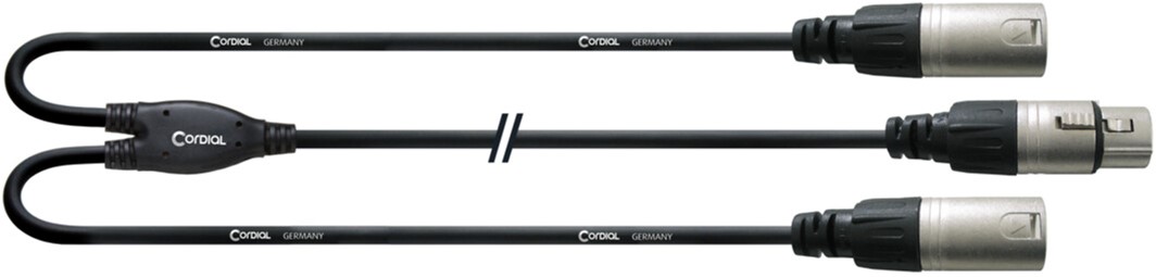 Инсертный кабель Cordial Rean XLR female / 2 x XLR male 0.3 м Black (CFY 0,3 FMM)
Инсертный кабель Cordial Rean XLR female / 2 x XLR male 0.3 м Black (CFY 0,3 FMM)