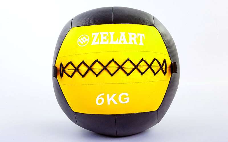 Мяч волбол для кроссфита и фитнеса 6кг Zelart WALL BALL FI-5168-6 (PU, наполнитель-метал. гранулы, d-33см, черный-желтый)
Мяч волбол для кроссфита и фитнеса 6кг Zelart WALL BALL FI-5168-6 (PU, наполнитель-метал. гранулы, d-33см, черный-желтый)