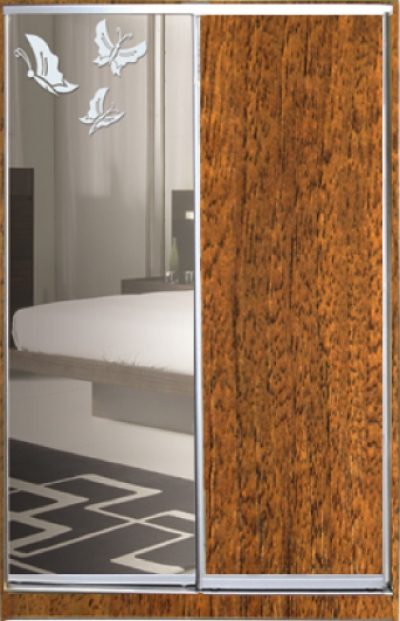 Шкаф купе Luxe Studio Стандарт-1 ДСП/Зеркало с Пескоструем-5 2000x2400x600 двухдверный 
Шкаф купе Luxe Studio Стандарт-1 ДСП/Зеркало с Пескоструем-5 2000x2400x600 двухдверный