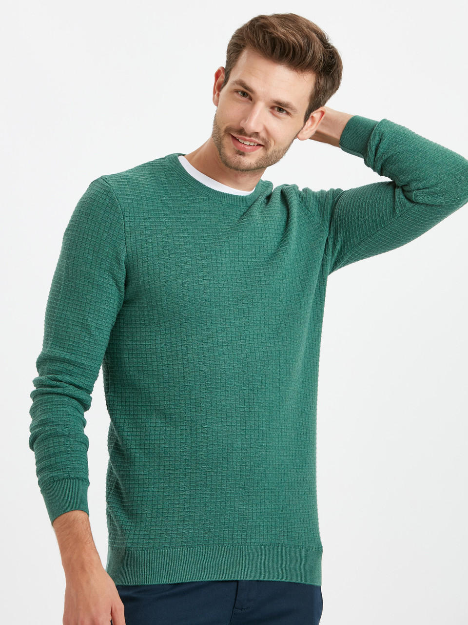 Мужской свитер LC Waikiki с фактурным рисунком XL Бирюзовый (LCWKnitwear-1743-3)
Мужской свитер LC Waikiki с фактурным рисунком XL Бирюзовый (LCWKnitwear-1743-3)
