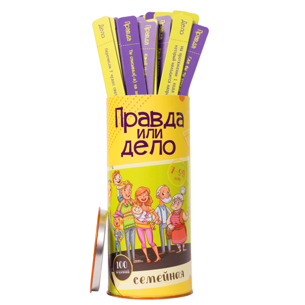Настольная игра Fun Games Shop Правда или дело: Семейная (Truth or Dare Family) ( FGS10 )
Настольная игра Fun Games Shop Правда или дело: Семейная (Truth or Dare Family) ( FGS10 )