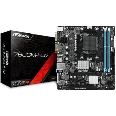 Материнская плата ASRock 760GM-HDV
Материнская плата ASRock 760GM-HDV