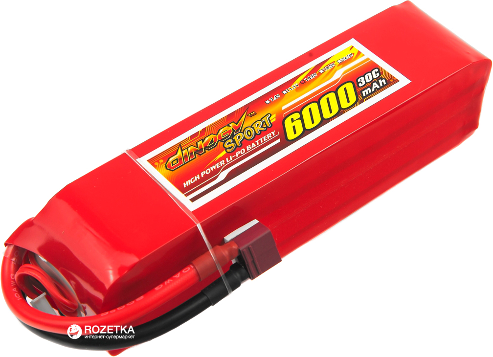 Аккумулятор Dinogy Li-Pol 6000 mAh 14.8V 4S 30C 40x41x162мм T-Plug (2711661744735)
Аккумулятор Dinogy Li-Pol 6000 mAh 14.8V 4S 30C 40x41x162мм T-Plug (2711661744735)