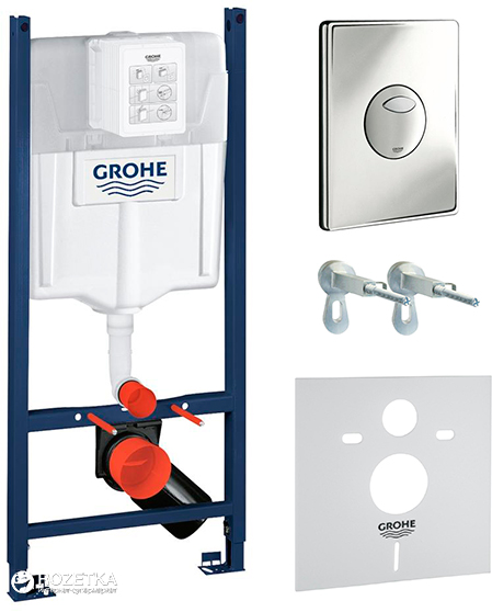 Инсталляция GROHE Rapid SL 4 в 1 38862001/38840000 с панелью смыва Skate 38862000
Инсталляция GROHE Rapid SL 4 в 1 38862001/38840000 с панелью смыва Skate 38862000