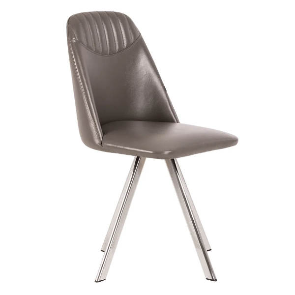 Обеденный стул MILANA 4L chrome с поворотным механизмом SPIN 360 каркас - металл хромированный, обивка - экокожа PR-03 цвет Серый Новый Стиль
Обеденный стул MILANA 4L chrome с поворотным механизмом SPIN 360 каркас - металл хромированный, обивка - экокожа PR-03 цвет Серый Новый Стиль