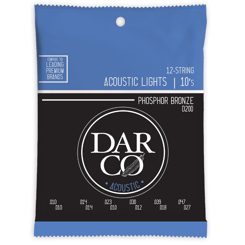 Струны для 12-струнной гитары MARTIN D200 Darco Acoustic 92/8 Phosphor Bronze 12-String Light (10-47)
Струны для 12-струнной гитары MARTIN D200 Darco Acoustic 92/8 Phosphor Bronze 12-String Light (10-47)