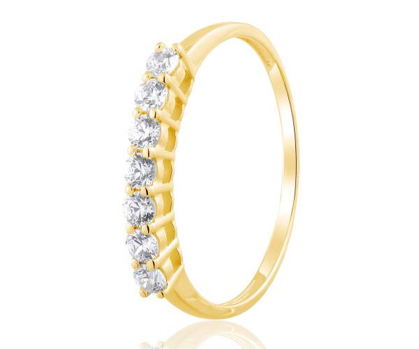 Кольцо-дорожка из желтого золота с камнями SWAROVSKI Zirconia, КД4196/2SW, 17 размер
Кольцо-дорожка из желтого золота с камнями SWAROVSKI Zirconia, КД4196/2SW, 17 размер