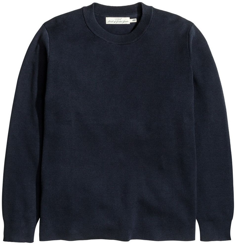 Джемпер H&M 0438652-4 M Темно-синий 
Джемпер H&M 0438652-4 M Темно-синий
