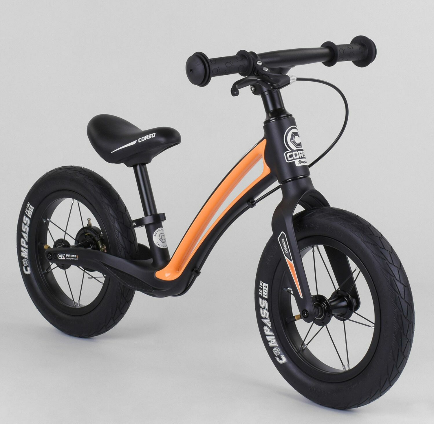 Беговел Corso Prime C7 Compass 84209 Магниевая рама Колеса 12 дюймов Ручной тормоз Черно-оранжевый
Беговел Corso Prime C7 Compass 84209 Магниевая рама Колеса 12 дюймов Ручной тормоз Черно-оранжевый