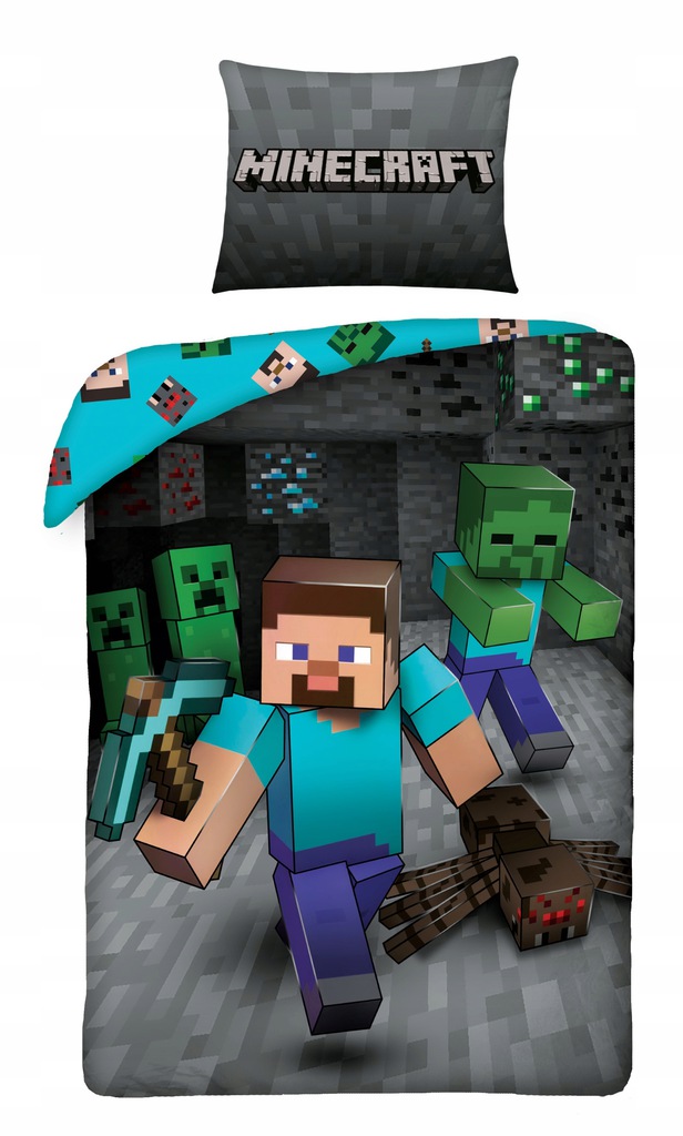 Постельное белье Майнкрафт (наволочка+пододеяльник), Оригинальная лицензия Minecraft 140x200 см
Постельное белье Майнкрафт (наволочка+пододеяльник), Оригинальная лицензия Minecraft 140x200 см