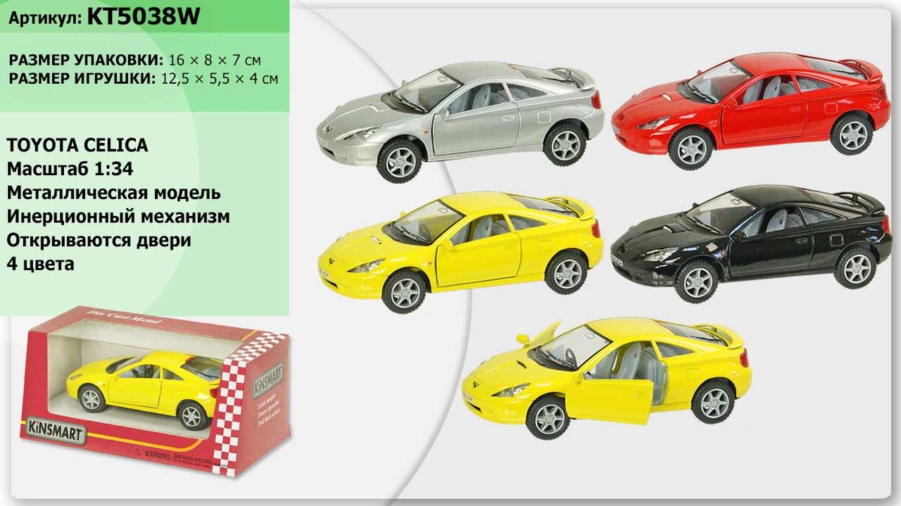 Машина металл KT5038W "Toyota Celica", в кор. 16*8*7см /96-4/(KT5038W)
Машина металл KT5038W "Toyota Celica", в кор. 16*8*7см /96-4/(KT5038W)