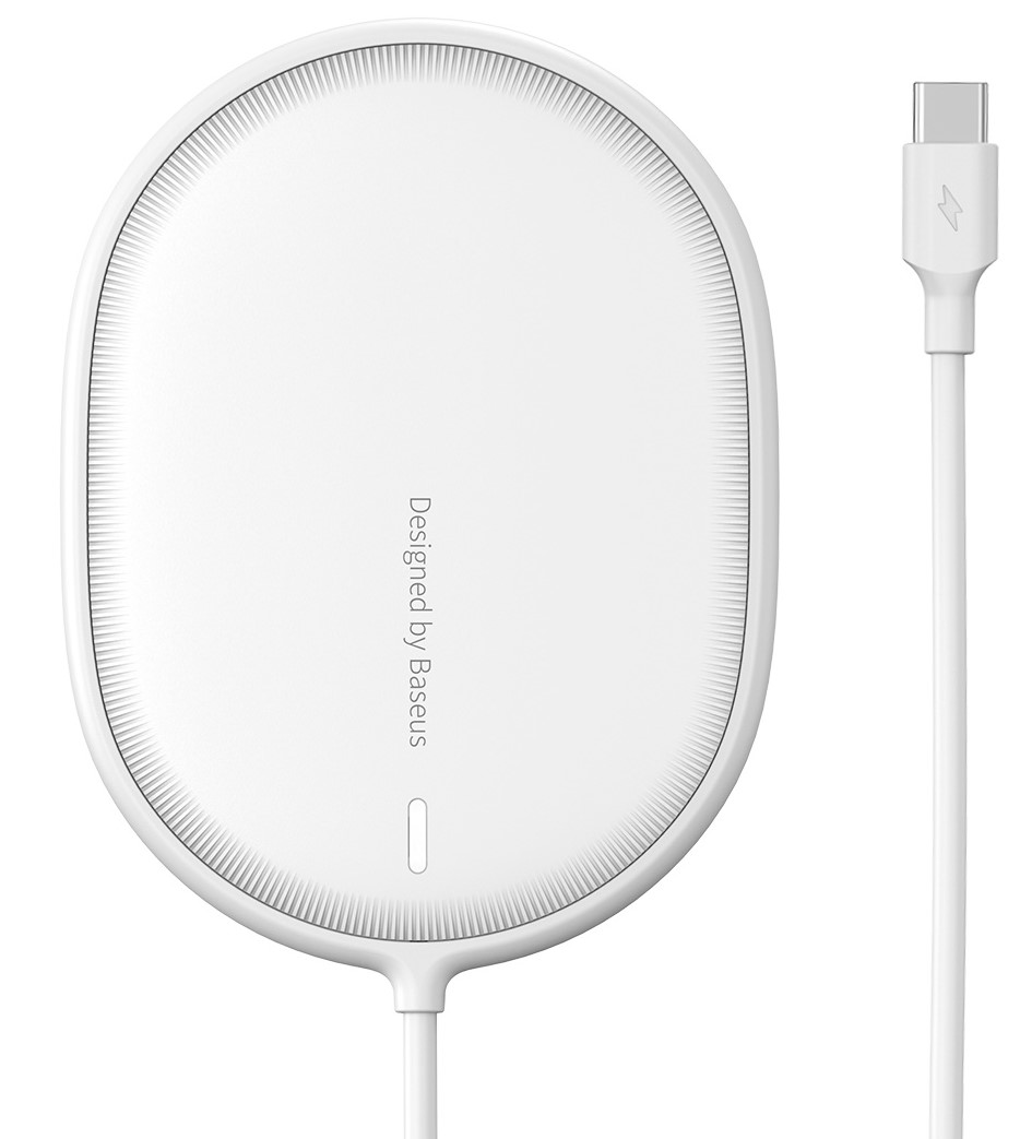 Беспроводное зарядное устройство Baseus Light Magnetic с технологией Qi 15W 2A Белый
Беспроводное зарядное устройство Baseus Light Magnetic с технологией Qi 15W 2A Белый