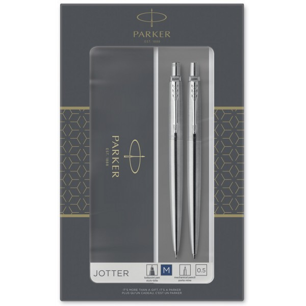 Набор ручек Parker JOTTER 17 SS CT BP+PCL в Подарочной упаковке DUOSETS (16 172b19)
Набор ручек Parker JOTTER 17 SS CT BP+PCL в Подарочной упаковке DUOSETS (16 172b19)