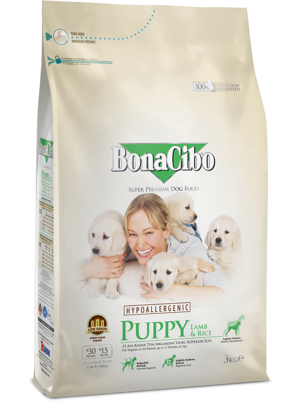 Сухой гипоаллергенный корм для щенков BonaCibo Puppy Lamb&Rice ягненок и рис 15 кг
Сухой гипоаллергенный корм для щенков BonaCibo Puppy Lamb&Rice ягненок и рис 15 кг